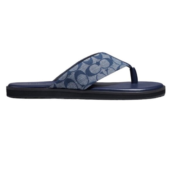 NWT COACH FLIP FLOP MIDNIGHT NAVY COACH STYLE # C8838 main image 9